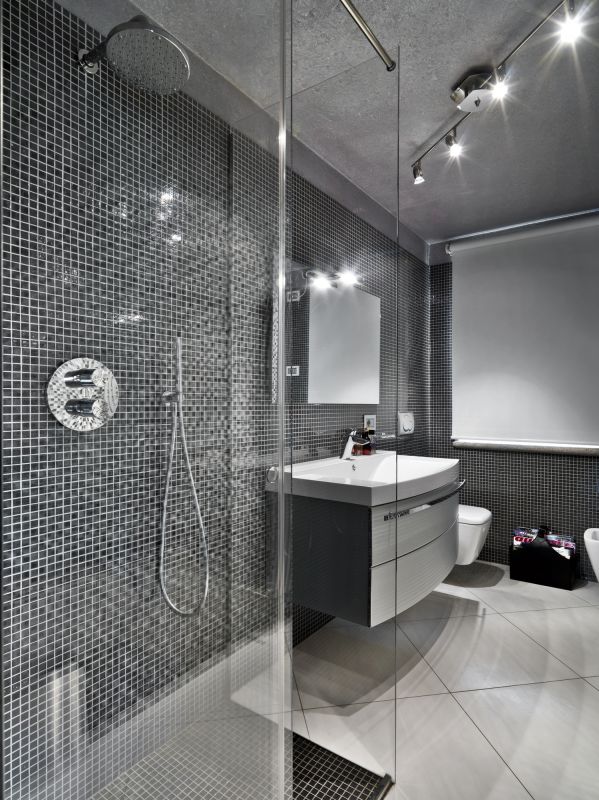 High-end shower with rainfall head